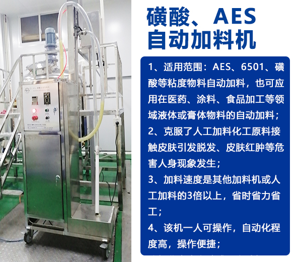 AES磺酸加料機(jī)、實驗室乳化機(jī)、片堿食鹽自動加料機(jī)-04